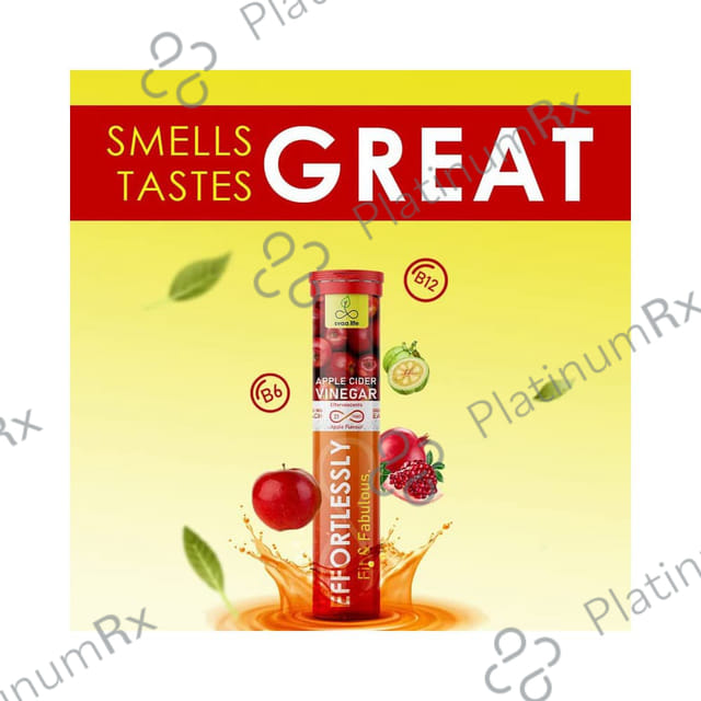 Svaa.Life Effortlessly Fit & Fabulous Apple Cider Vinegar Effervescent Tablet (21 Each) Bottle 1s