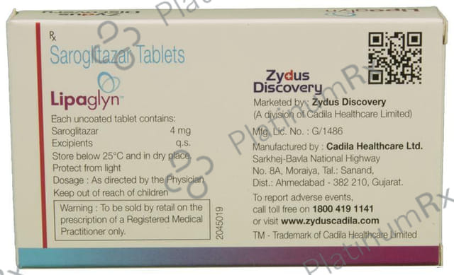 Lipaglyn 4mg Tablet 10s