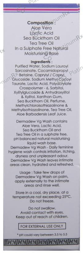 Dermadew VG Wash Cream 100ml