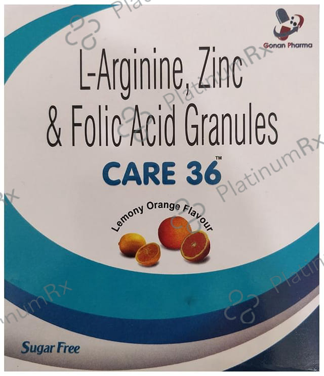 Care 36 Sachet Lemony Orange Sugar Free 10gm
