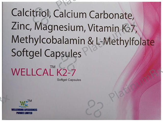 Wellcal K2 7 Softgel Capsule