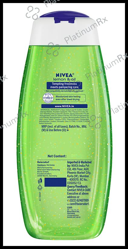 Nivea Nivea Shower Gel Lemon & Oil Family Pack