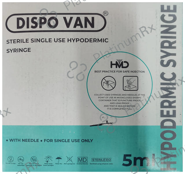 Dispovan Syringe with Needle (1 x 5ml)