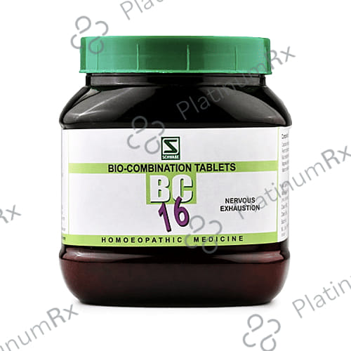 Dr Willmar Schwabe India Bio-Combination 16 (BC 16) Tablet 550 gm