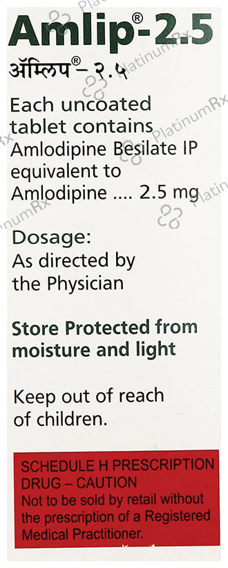 Amlip 2.5mg Tablet 10s