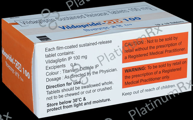 Vildapride OD 100mg Tablet 10s