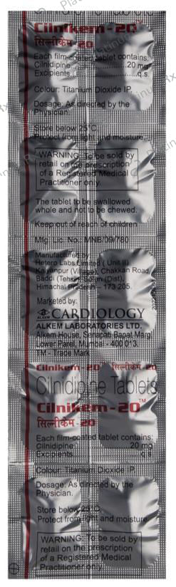 Cilnikem 20mg Tablet 10s