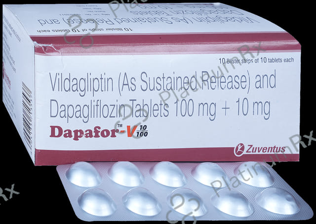 Dapafor V 10mg/100mg Tablet