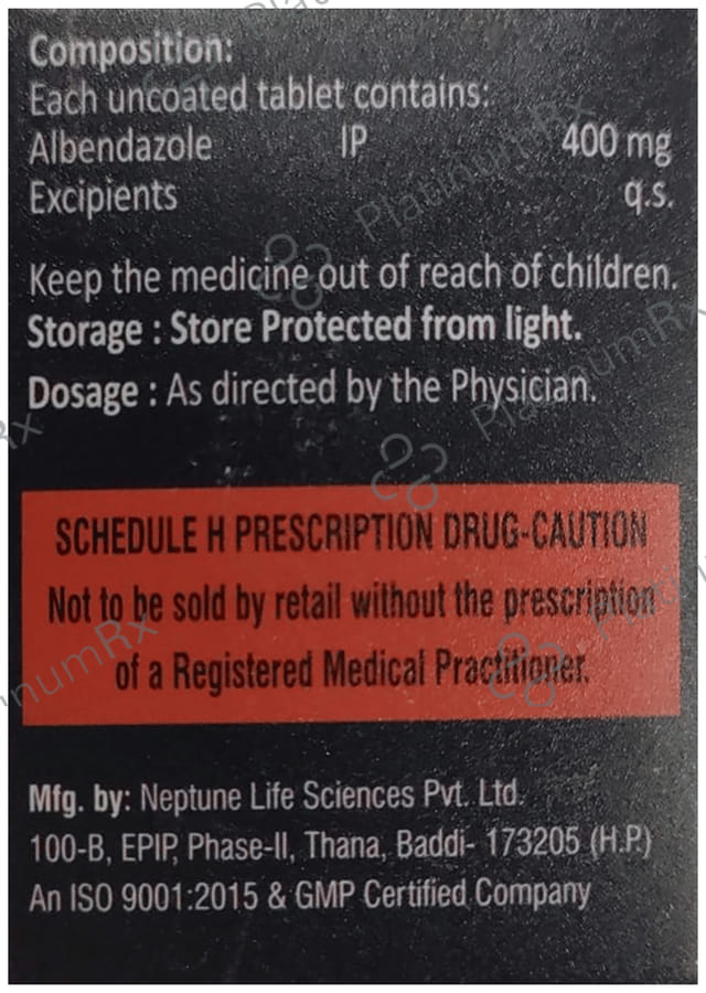 Albend 400mg Tablet 1s (Drakt)