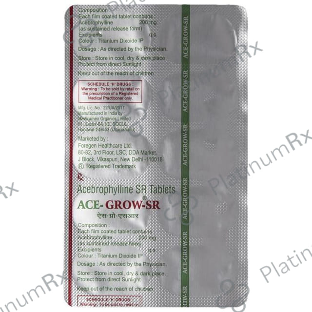 Acegrow SR 200mg Tablet 10s