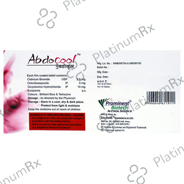 Abdocool 5/2.5/10mg Tablet 10s