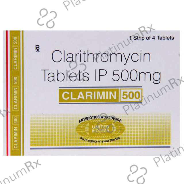 Clarimin 500mg Tablet 4s