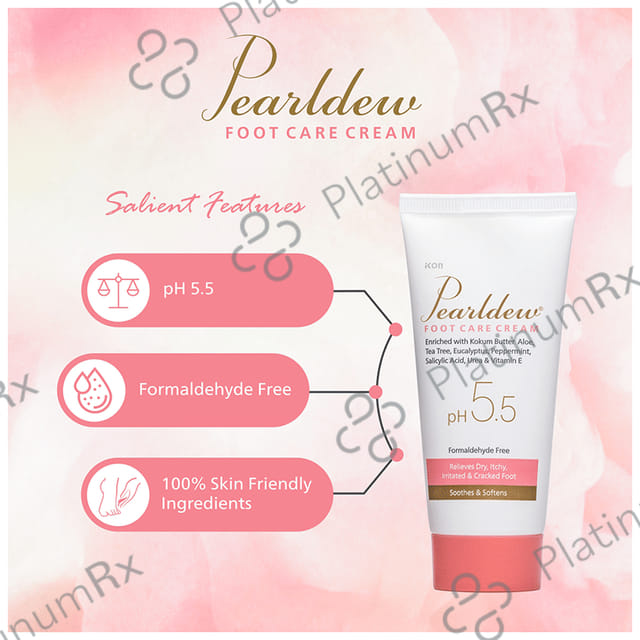 Pearldew Foot Care Cream (60gm Each) 2 Tubes