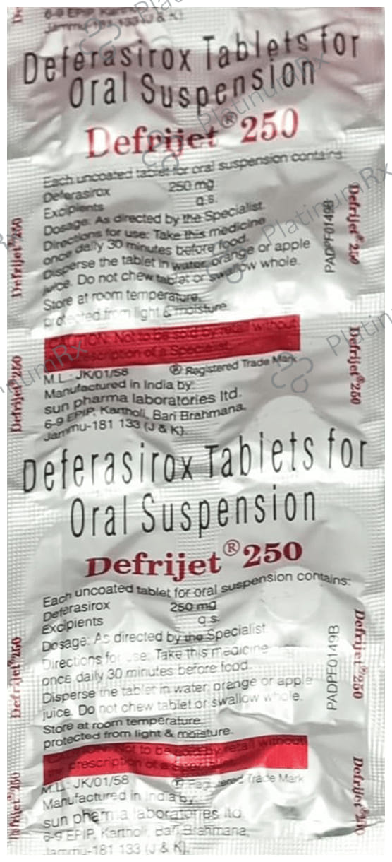 Defrijet 250mg Tablet 10s