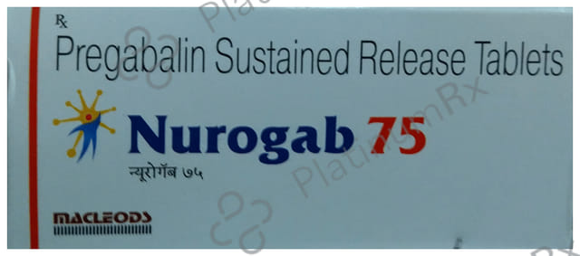 Nurogab 75 Tablet SR 10s