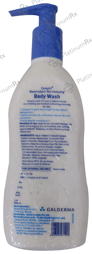 Cetaphil Restoraderm Skin Restoring Body Wash 295ml