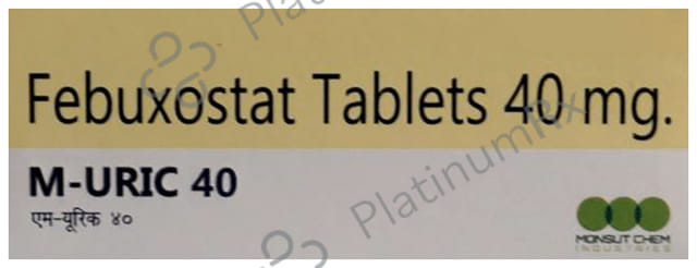 M Uric 40mg Tablet