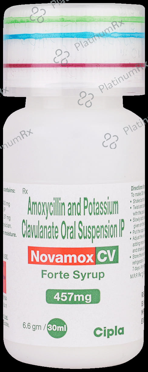 Novamox CV Forte 400/57mg Syrup 30ml