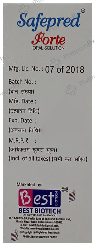 Safepred Forte Oral Solution