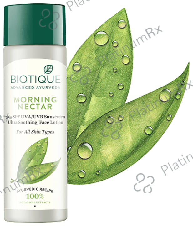 Biotique Morning Nectar Sun Protect Moisturizer SPF 30+ Sunscreen Lotion 120ml