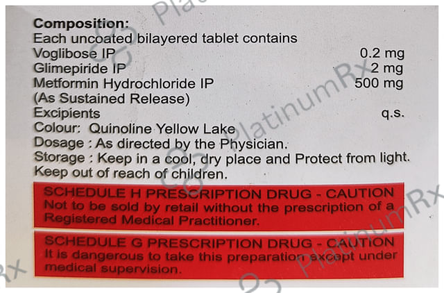 Acmeglim MV 2/0.2mg Tablet SR 10s