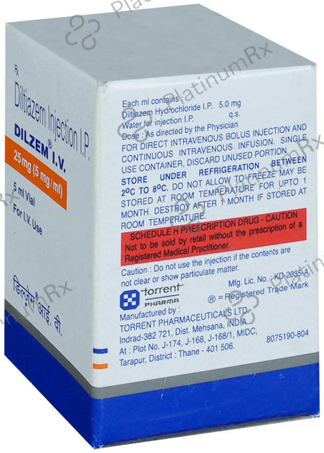 Dilzem IV 5mg Injection 5ml