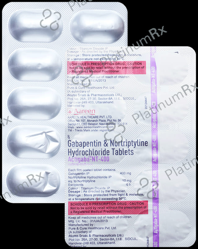 Actigaba NT 400/10mg Tablet 10s