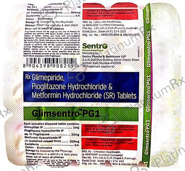Glimsentro-PG1 Tablet SR