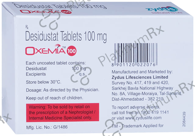 Oxemia 100mg Tablet 6s