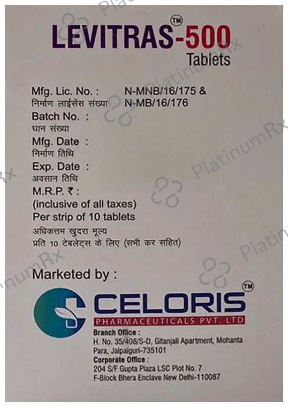 Levitras 500 Tablet