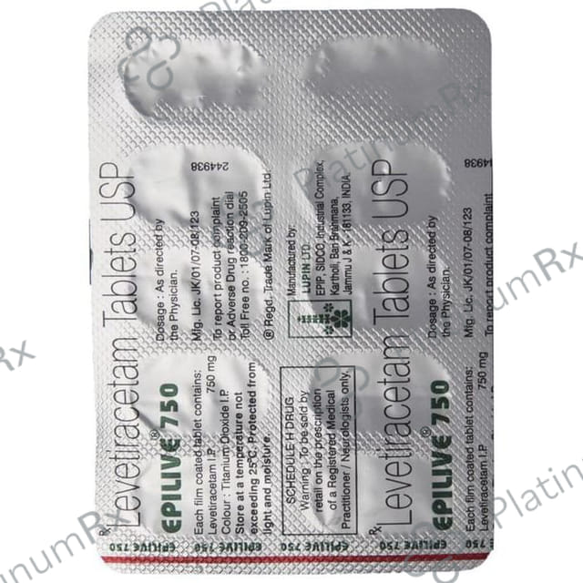 Epilive 750mg Tablet 10s