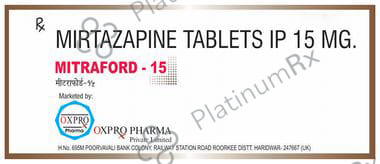 Mitraford 15mg Tablet 10s Oxpro Pharma Pvt. Ltd.