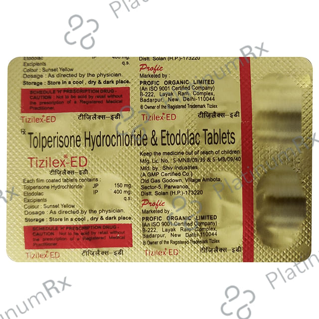 Tizilex ED 10/150mg Tablet 10s