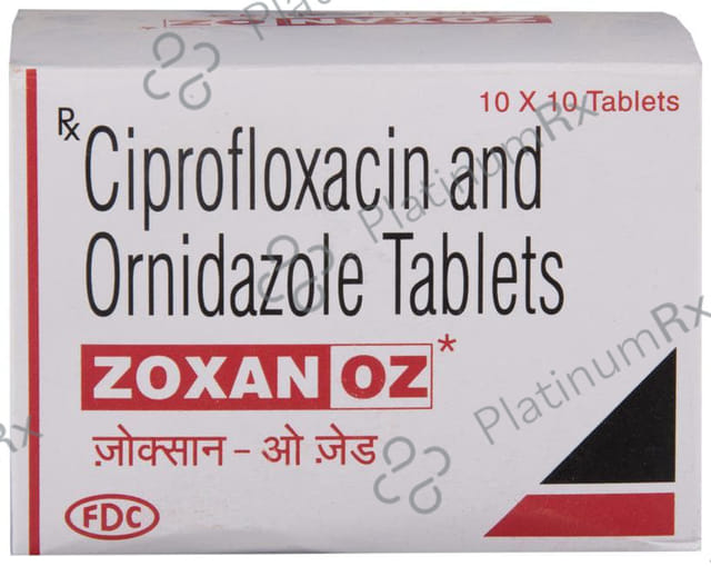 Zoxan OZ 500/500mg Tablet 10s