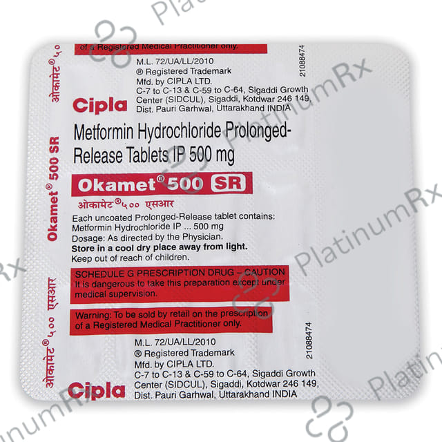 Okamet 500mg Tablet SR 15s