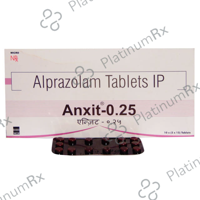 Anxit 0.25mg Tablet 15s