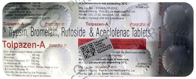 Tolpazen A Tablet 10s