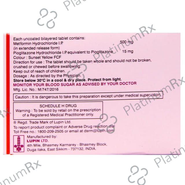 Gluconorm P 7.5mg/500mg Tablet