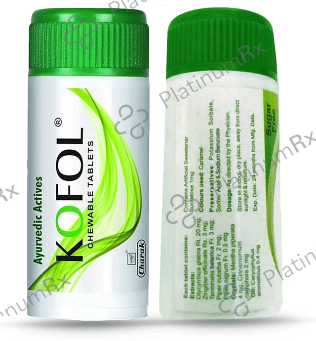 Charak Kofol Ayurvedic Chewable Tablet 60s