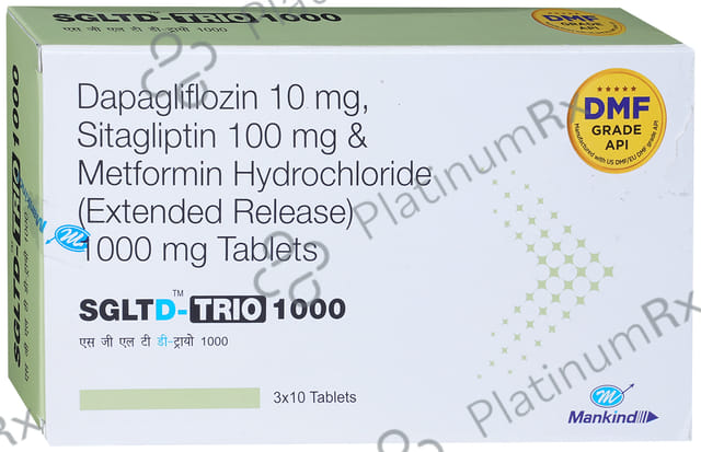 Sgltd Trio 10/1000/100mg Tablet 10s