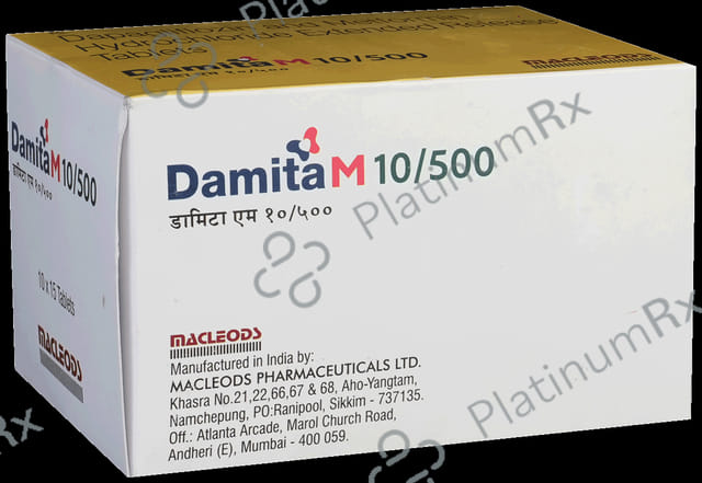 Damita M 10/500mg Tablet ER 15s