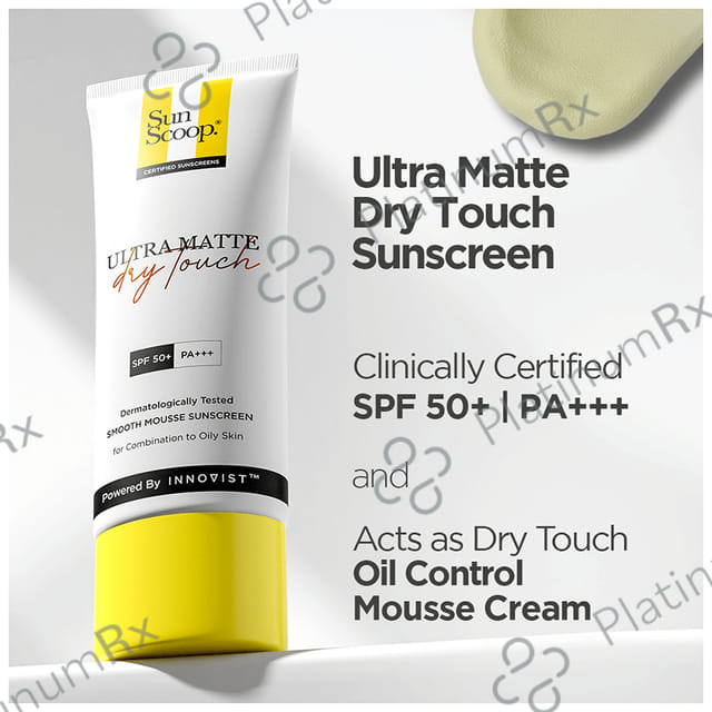 Sun Scoop Ultra Matte Dry Touch SPF 50+ PA+++ Cream 45gm