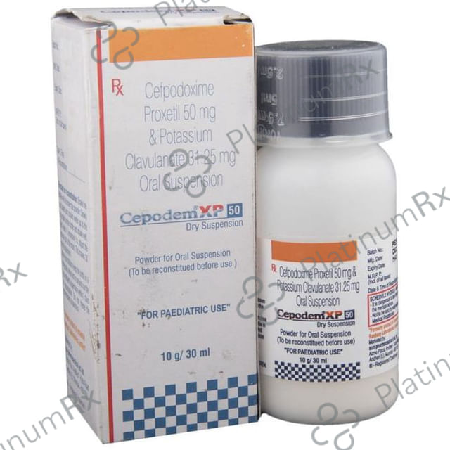 Cepodem XP 50/31.25mg Dry Suspension 30ml