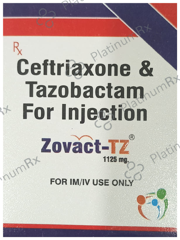 Zovact TZ 1000/125mg Injection 1s
