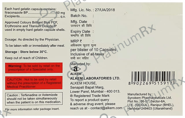 Itratuf SB 50mg Capsule