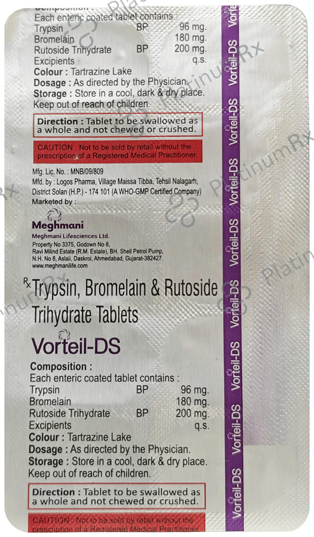 Vorteil DS 180mg/96mg/200mg Tablet