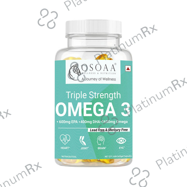 OSOAA Triple Strength Omega 3 Soft Gelatin Capsule 60s