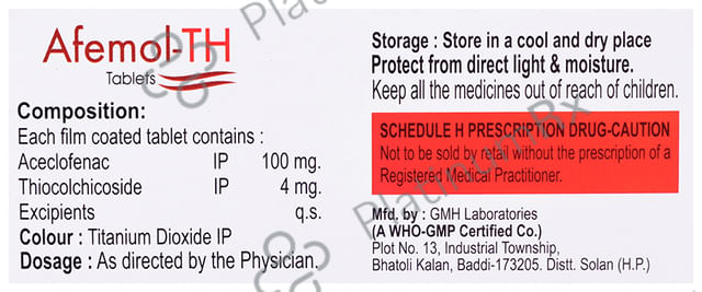 Afemol TH 4/100mg Tablet 10s
