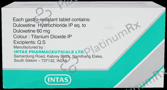 Duvanta 60mg Tablet 10s