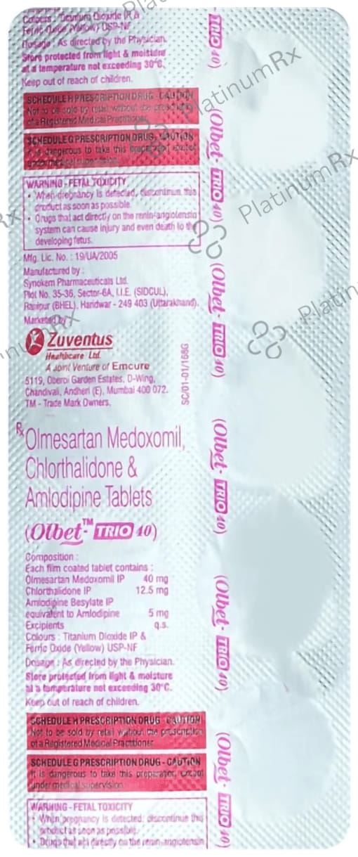 Olbet-Trio 40 Tablet